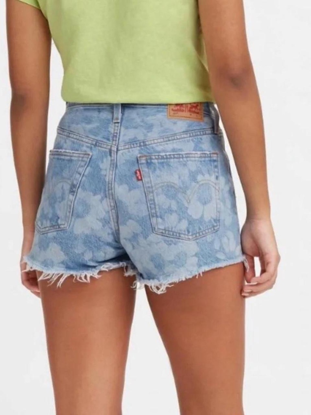 Levi’s Shorts | 501 Classic Denim Shorts with Floral Print - Picture 2 of 6